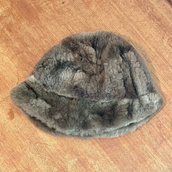 Vintage Brown Real Fur Bucket Hat - Picture 10 of 13